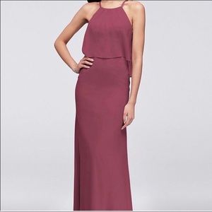 David’s Bridal Bridesmaids Dress Chianti size 0